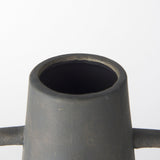 Kilian Tall Matte Brown-Gray Double Ear Vase by Mercana at Eve Furniture
