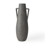 Kilian Tall Matte Brown-Gray Double Ear Vase by Mercana at Eve Furniture