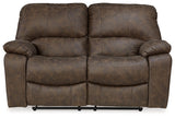 Kilmartin Chocolate Reclining Loveseat