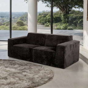 Kimara Black Compressed Foam Loveseat by Furniture of America at Eve Furniture