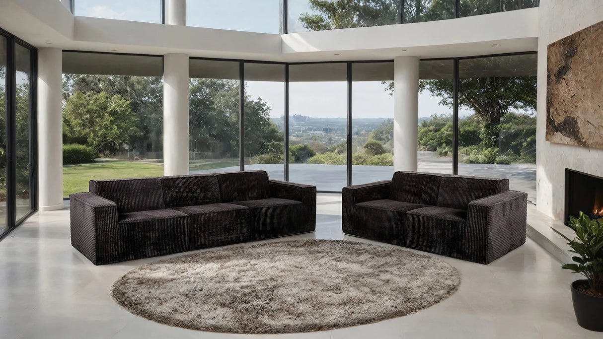 Kimara Black Compressed Foam Sofa by Furniture of America at Eve Furniture