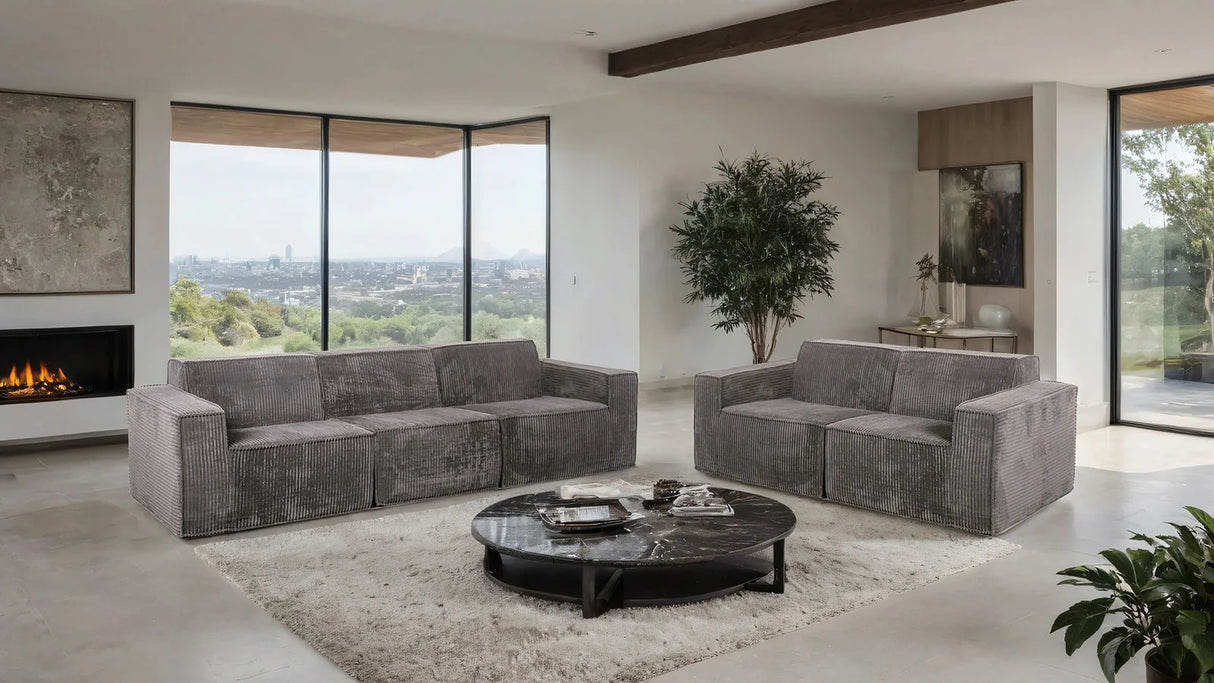Kimara Dark Gray Compressed Foam Sofa by Furniture of America at Eve Furniture