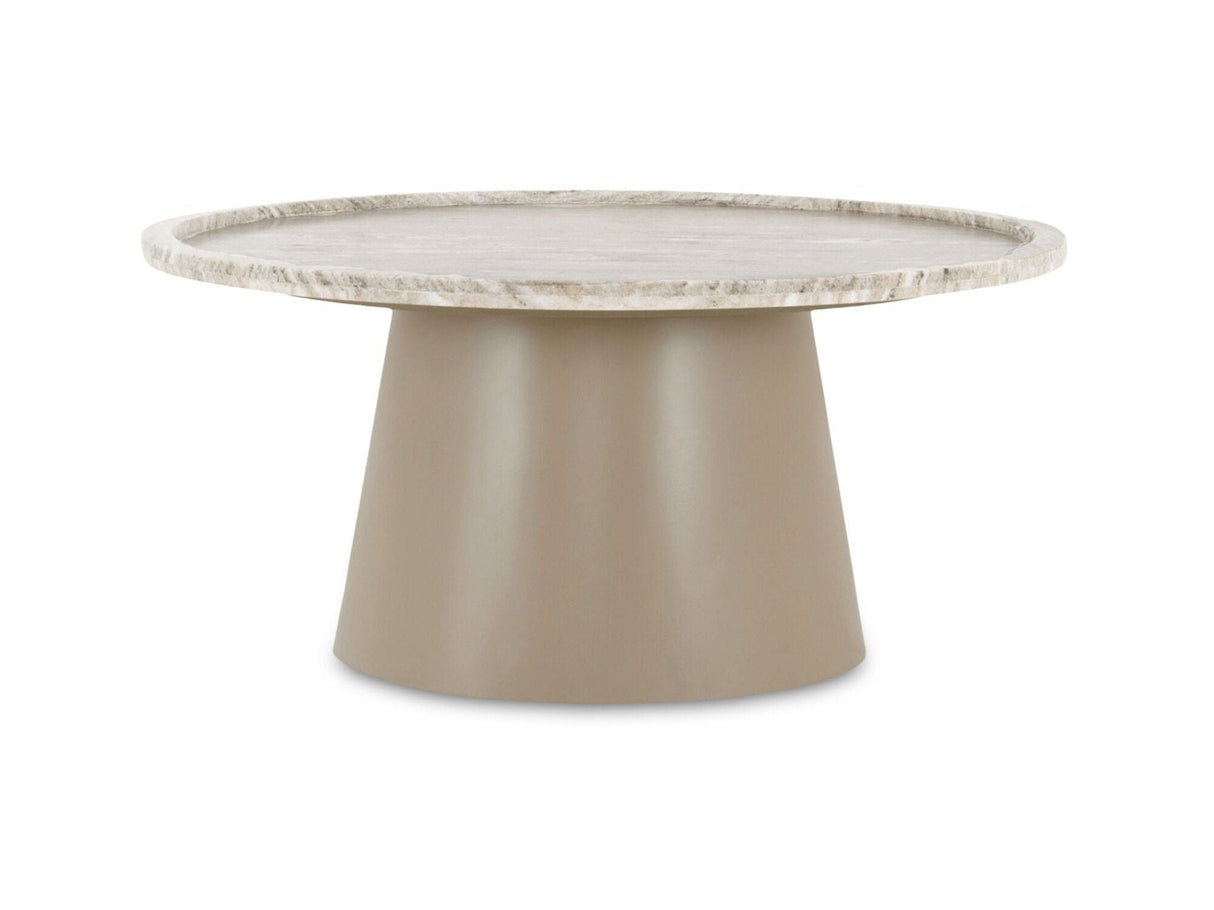Kimberley White Marble Coffee Table by MOES at Eve Furniture