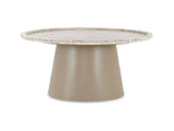 Kimberley White Marble Coffee Table by MOES at Eve Furniture