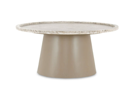 Kimberley White Marble Coffee Table by MOES at Eve Furniture
