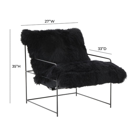 Kimi Genuine Sheepskin Accent Chair by TOV Furniture at Eve Furniture