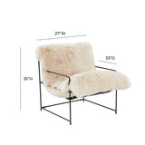 Kimi Genuine Sheepskin Accent Chair by TOV Furniture at Eve Furniture