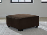 Kimlee Chocolate Oversized Accent Ottoman by Ashley at Eve Furniture