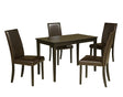 Kimonte Dark Brown 5-Piece Rectangular Dining Set by Ashley at Eve Furniture