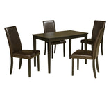 Kimonte Dark Brown 5-Piece Rectangular Dining Set by Ashley at Eve Furniture