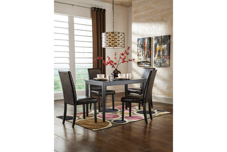Kimonte Dark Brown Dining Chair, Set of 2 by Ashley at Eve Furniture