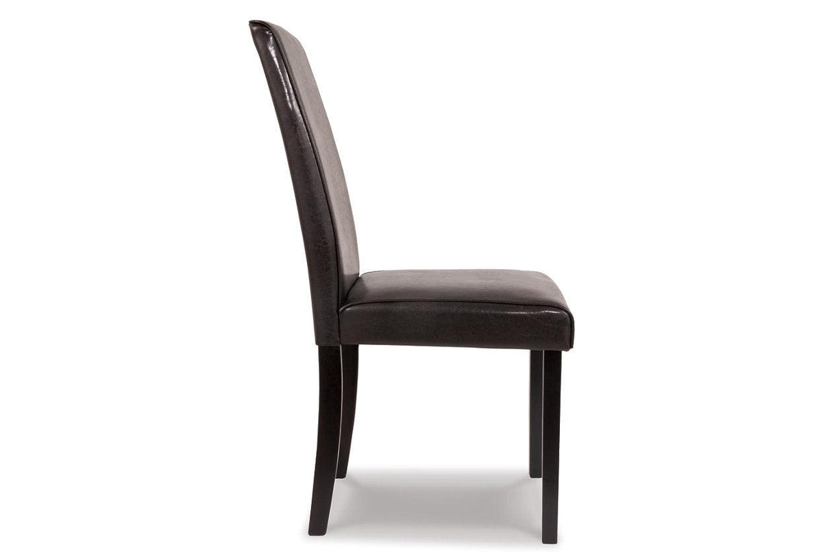 Kimonte Dark Brown Dining Chair, Set of 2 by Ashley at Eve Furniture
