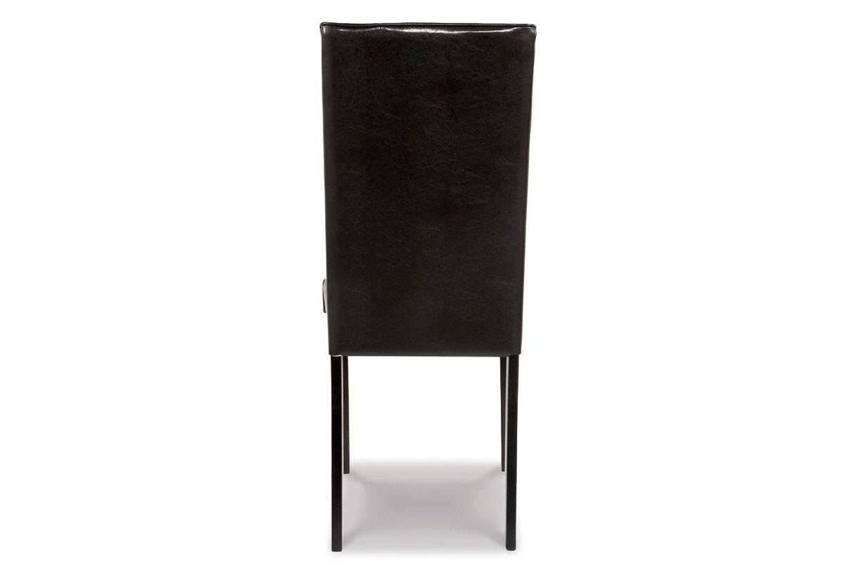 Kimonte Dark Brown Dining Chair, Set of 2 by Ashley at Eve Furniture