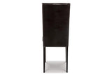 Kimonte Dark Brown Dining Chair, Set of 2 by Ashley at Eve Furniture