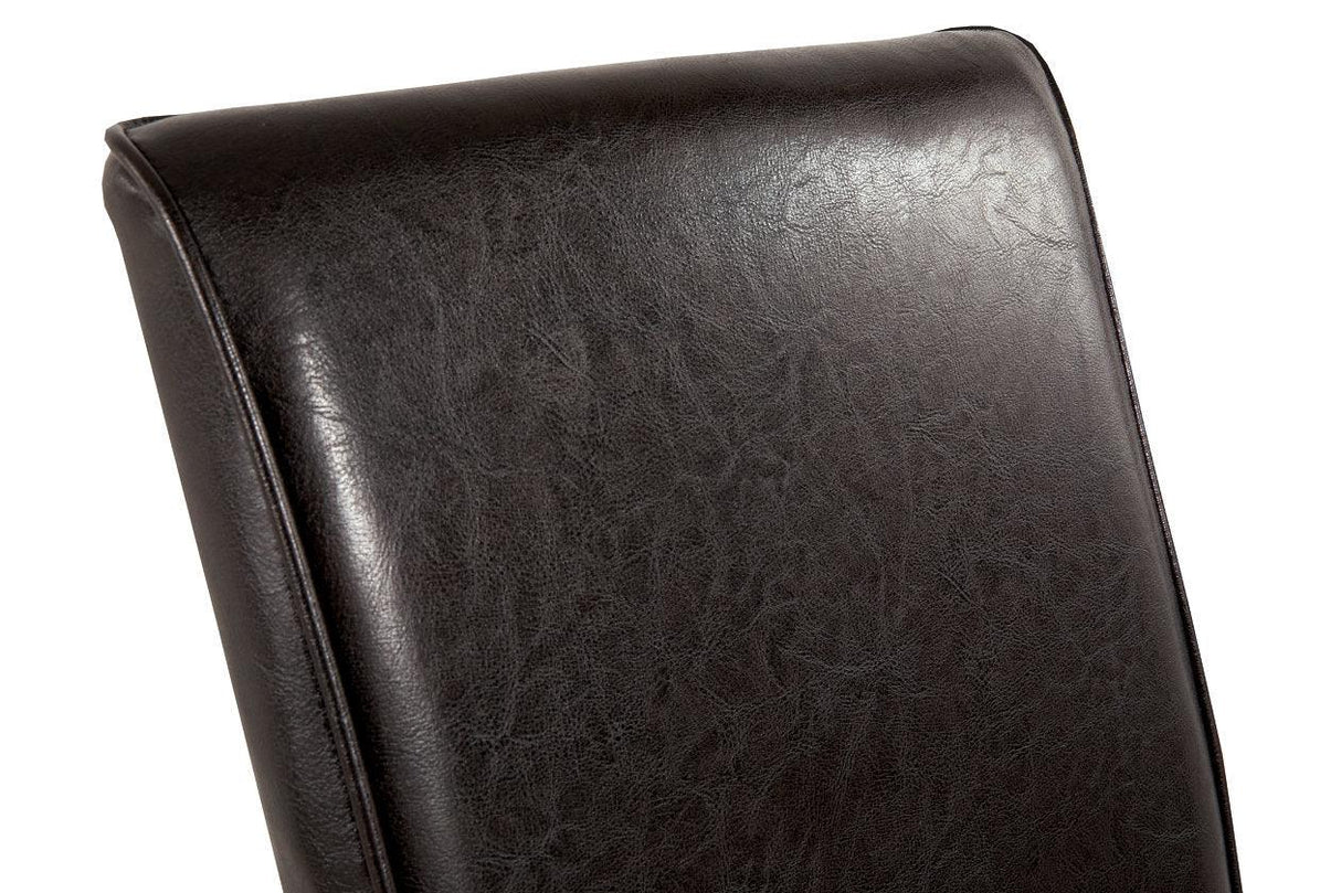 Kimonte Dark Brown Dining Chair, Set of 2 by Ashley at Eve Furniture