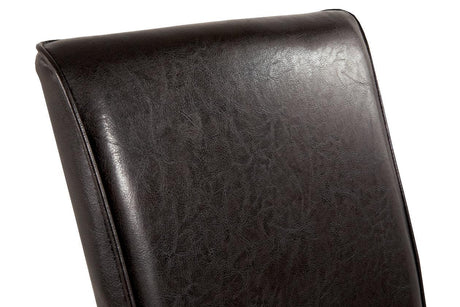 Kimonte Dark Brown Dining Chair, Set of 2 by Ashley at Eve Furniture