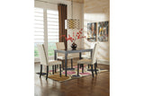 Kimonte Dark Brown Dining Table and 4 Chairs by Ashley at Eve Furniture