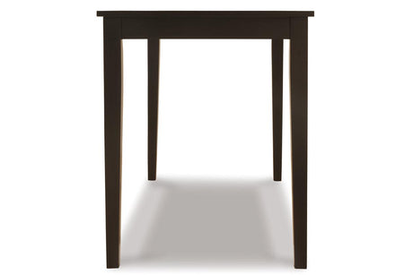 Kimonte Dark Brown Dining Table by Ashley at Eve Furniture