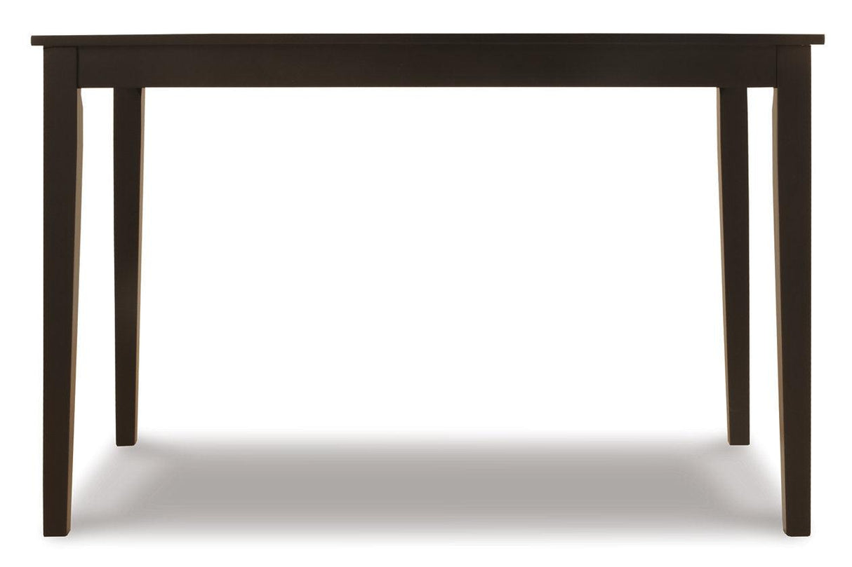 Kimonte Dark Brown Dining Table by Ashley at Eve Furniture