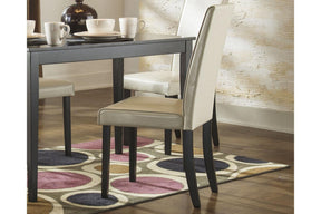 Kimonte Ivory Dining Chair, Set of 2 by Ashley at Eve Furniture