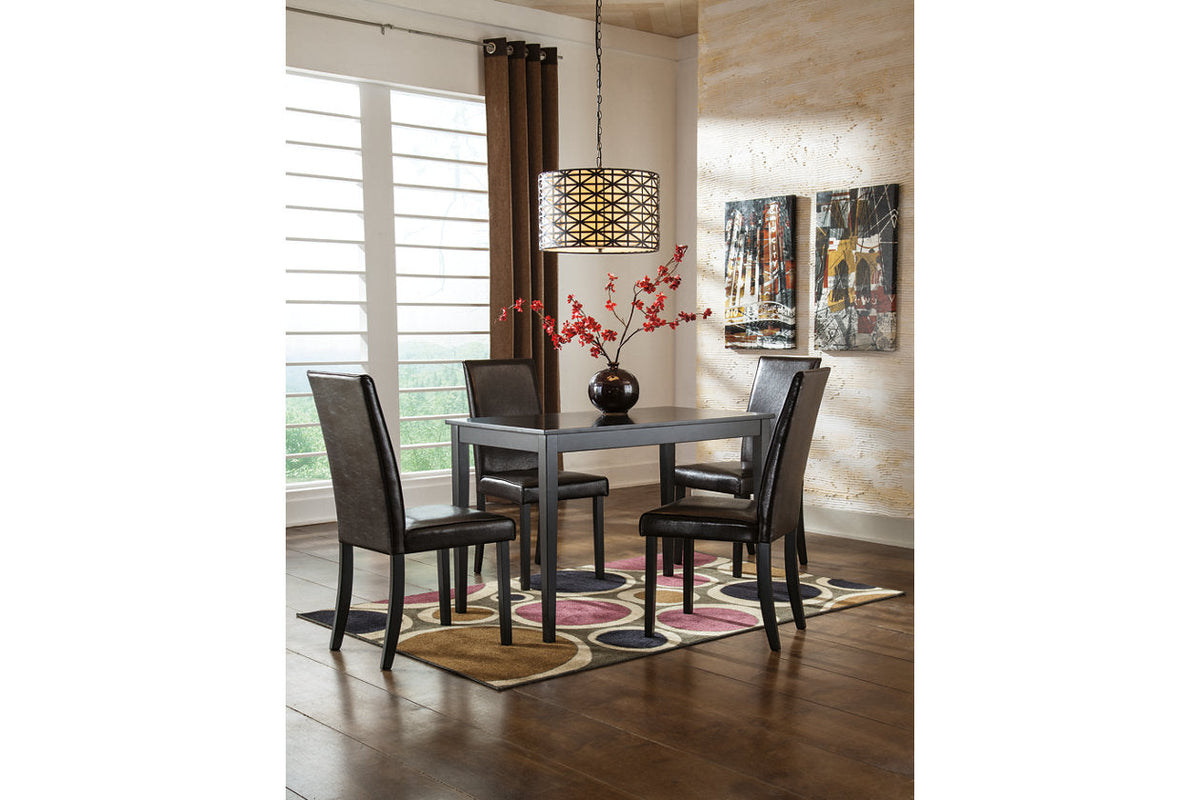 Kimonte Multi Dining Table and 4 Chairs by Ashley at Eve Furniture