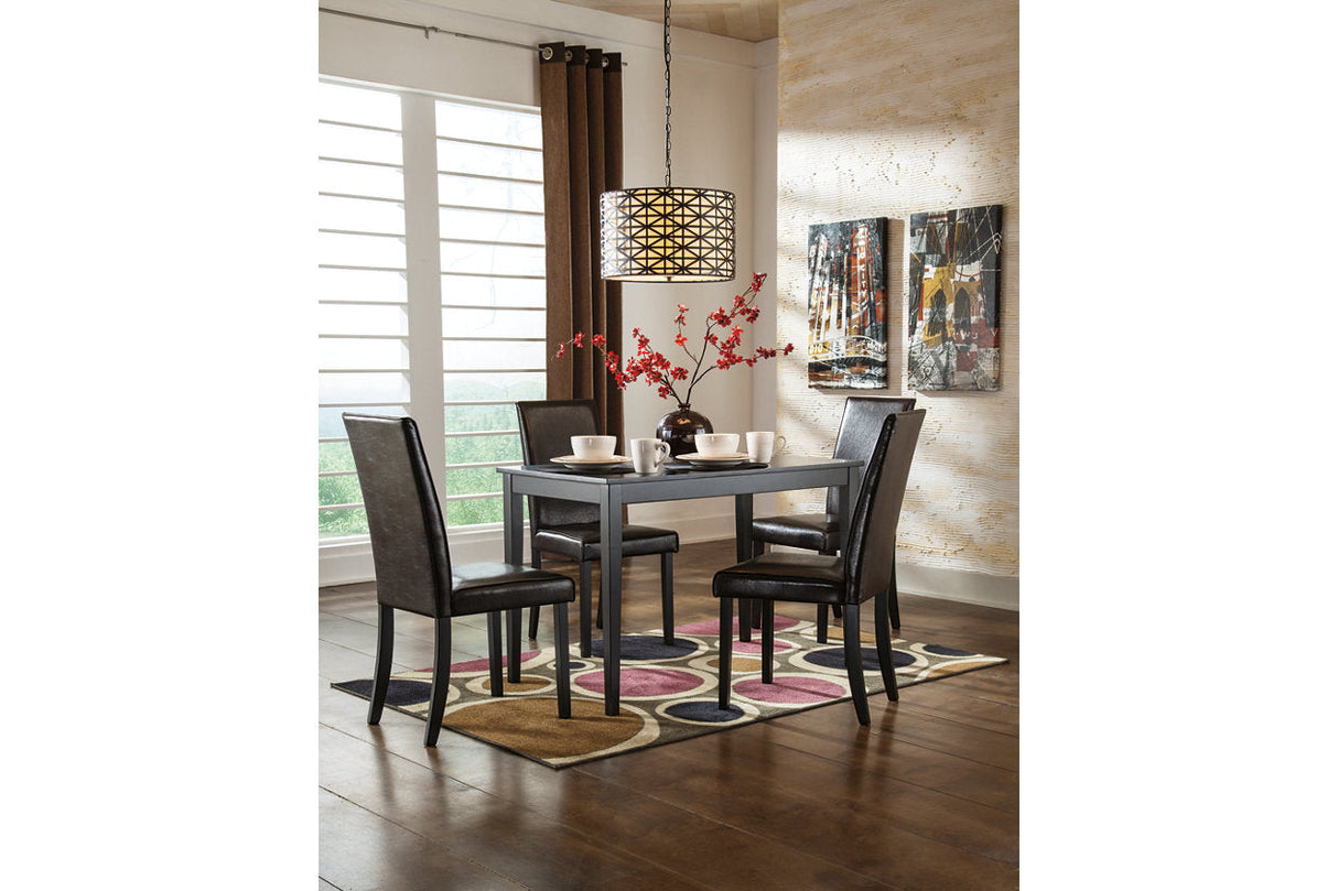 Kimonte Multi Dining Table and 4 Chairs by Ashley at Eve Furniture