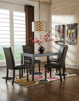 Kimonte Multi Dining Table and 4 Chairs by Ashley at Eve Furniture