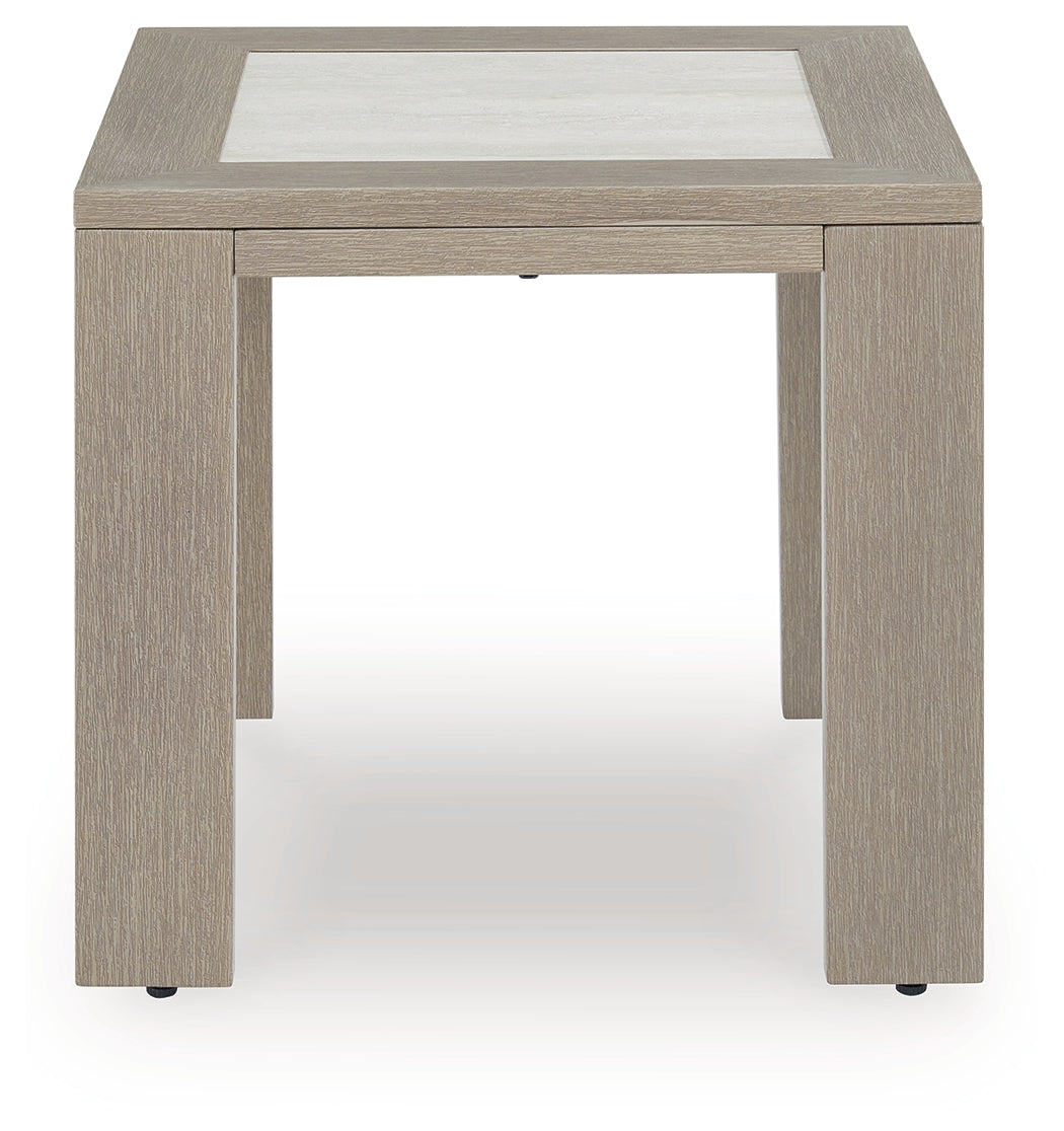 Kimpton Isle Brown Outdoor End Table