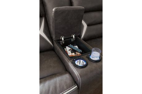 Kincord Midnight 3-Piece Power Reclining Sectional by Ashley at Eve Furniture