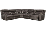 Kincord Midnight 4-Piece Power Reclining LAF Sectional by Ashley at Eve Furniture