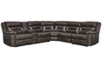 Kincord Midnight 4-Piece Power Reclining RAF Sectional by Ashley at Eve Furniture