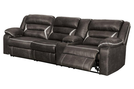 Kincord Midnight 2-Piece Power Reclining Sectional by Ashley at Eve Furniture