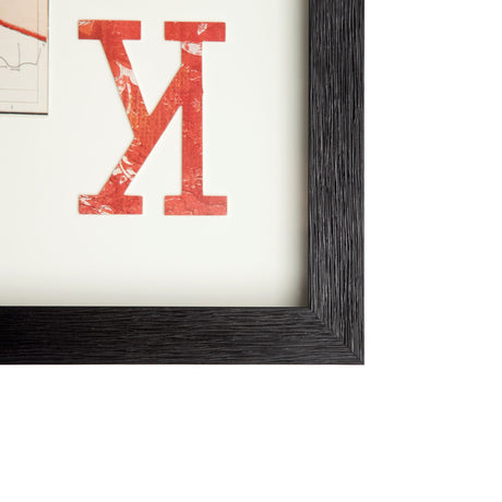King of Diamonds II Playing Card a Paper Mosaik Collage Framed Art under Glass by Mercana at Eve Furniture