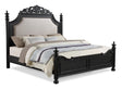 Kingsbury Espresso King Upholstered Panel Bed by Crown Mark at Eve Furniture