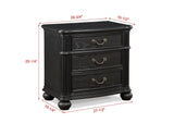 Kingsbury Espresso Nightstand by Crown Mark at Eve Furniture