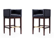 Kingsley Barstool in Black and Dark Walnut (set of 2) by Manhattan Comfort at Eve Furniture