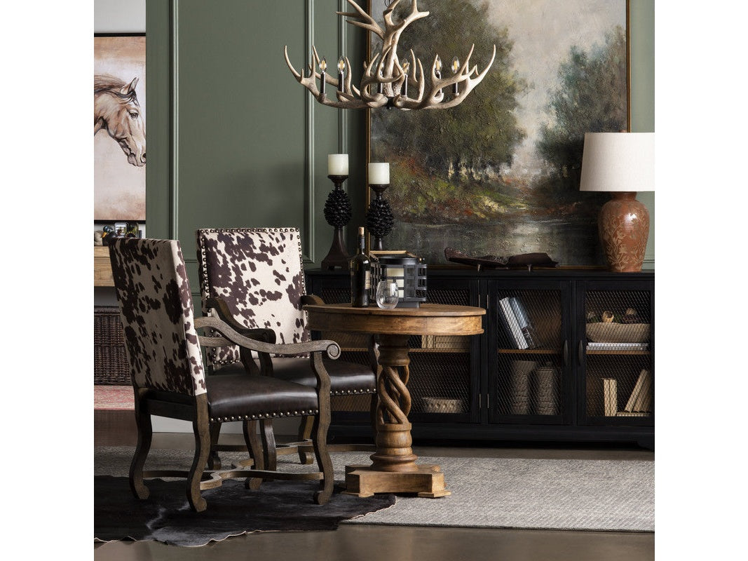 Kingsley Brown Accent Table by Crestview at Eve Furniture