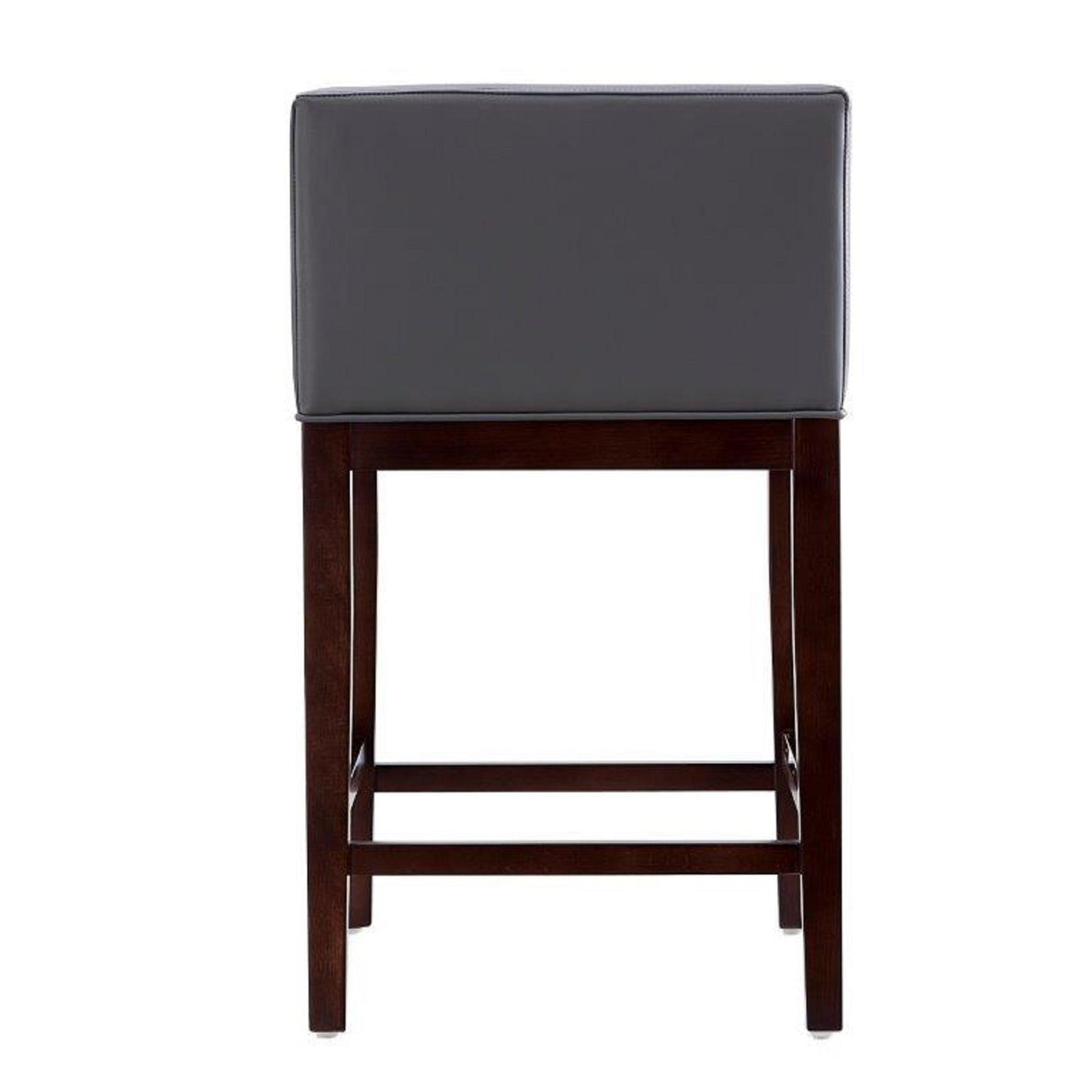 Kingsley Counter Stool in Grey and Dark Walnut by Manhattan Comfort at Eve Furniture