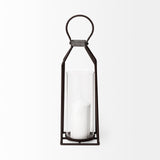 Kingston I Large Rustic Metal Framed Table Candle Holder by Mercana at Eve Furniture
