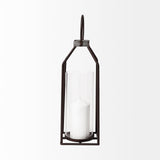 Kingston I Large Rustic Metal Framed Table Candle Holder by Mercana at Eve Furniture