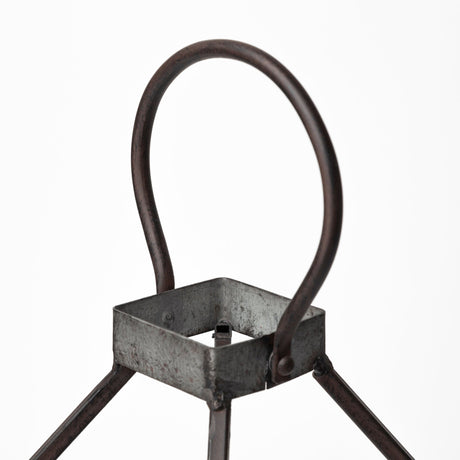 Kingston I Large Rustic Metal Framed Table Candle Holder by Mercana at Eve Furniture