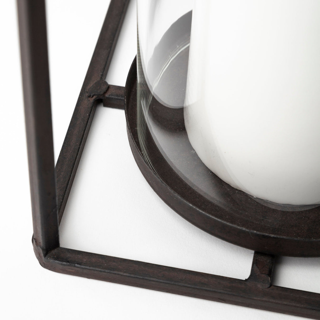 Kingston I Large Rustic Metal Framed Table Candle Holder by Mercana at Eve Furniture