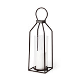 Kingston I Large Rustic Metal Framed Table Candle Holder by Mercana at Eve Furniture