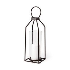 Kingston I Large Rustic Metal Framed Table Candle Holder by Mercana at Eve Furniture