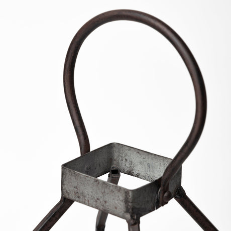 Kingston II Small Rustic Metal Framed Table Candle Holder by Mercana at Eve Furniture