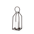 Kingston II Small Rustic Metal Framed Table Candle Holder by Mercana at Eve Furniture