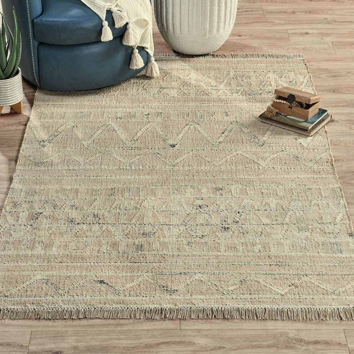 Kingston Natural Distressed Rug by Classic Home at Eve Furniture