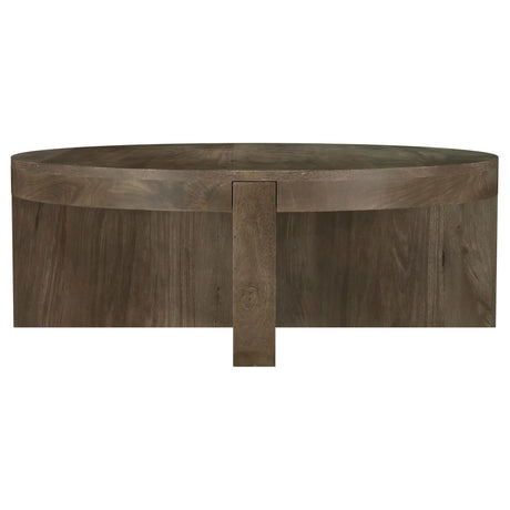 Kinkaid Brown 2-Piece Solid Wood Coffee and End Table Set by Coaster at Eve Furniture