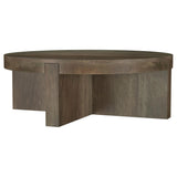 Kinkaid Brown 2-Piece Solid Wood Coffee and End Table Set by Coaster at Eve Furniture