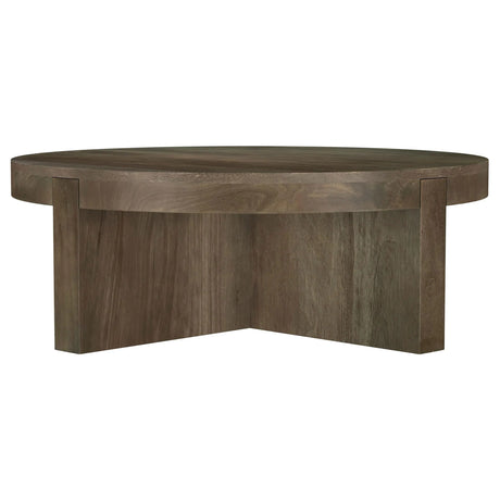 Kinkaid Brown 2-Piece Solid Wood Coffee and End Table Set by Coaster at Eve Furniture